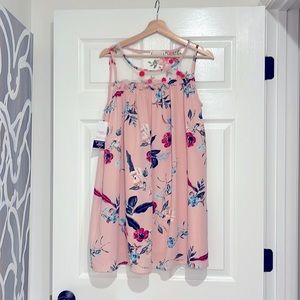 Blush Loveriche floral dress. Size medium.